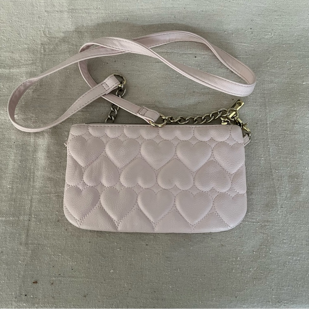 Betsey Johnson Pink Heart Purse - Picture 2 of 5